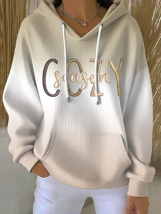 Women's Cozy Season Print Hoodie