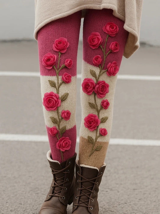 Women's Vintage Art Floral Print bottoms