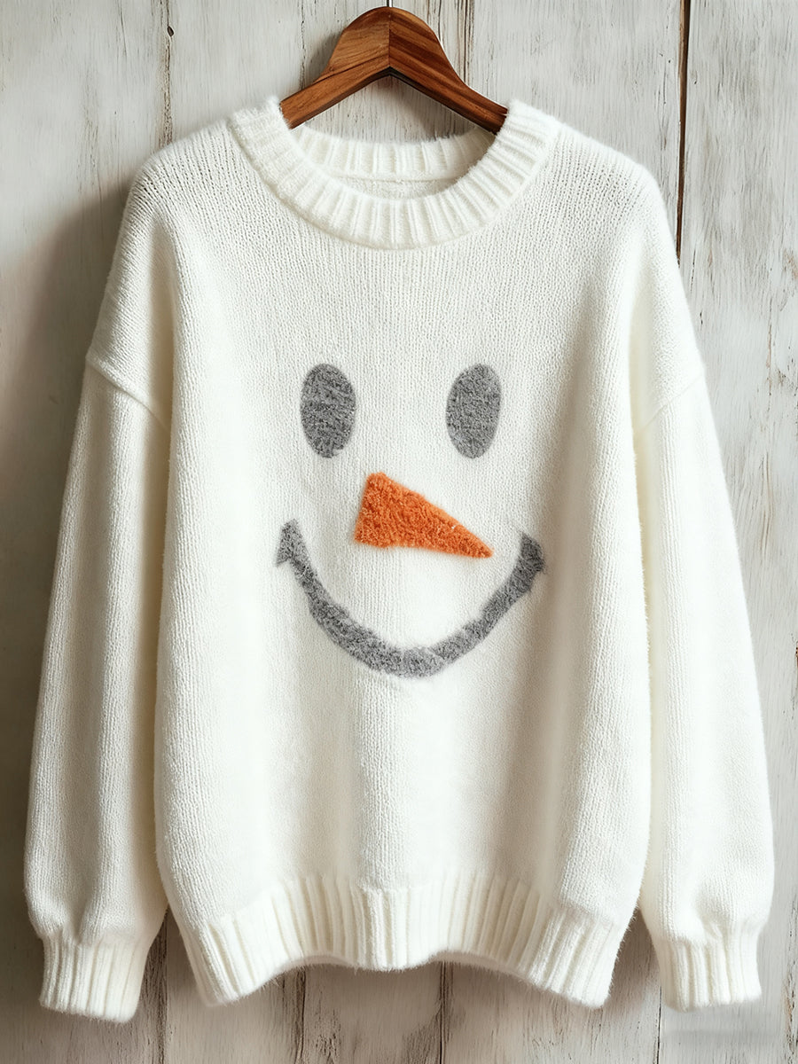 Women's Christmas Art Print Casual Sweatshirt