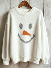 Women's Christmas Art Print Casual Sweatshirt