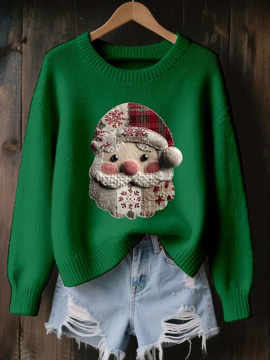 Women's Santa Claus Print Casual Top