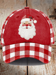 Unisex Santa Claus Plaid Hat
