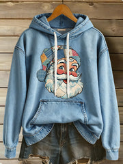 Women's patch Santa Claus hoodies
