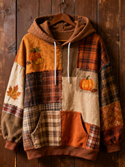 Women's Thanksgiving Print Casual Hoodie
