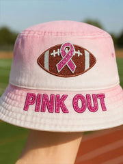 Women's Breast Cancer Awareness Pink Out Casual Bucket Hat