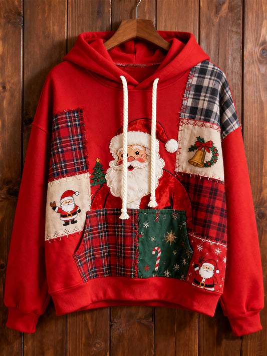 Women's Christmas Print Casual Hoodie