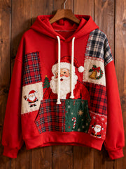 Women's Christmas Print Casual Hoodie