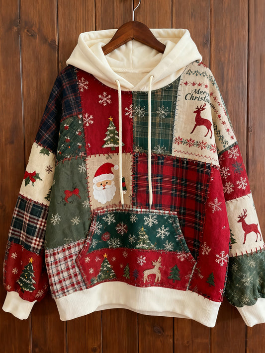 Women's Christmas Print Casual Hoodie
