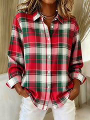 Women's Christmas Plaid Shirts