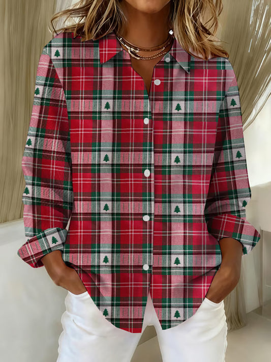 Women's Christmas Plaid Shirts