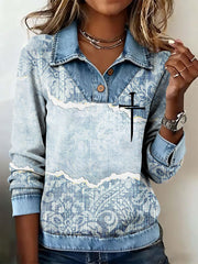 Women's Faith Art Printed Tops