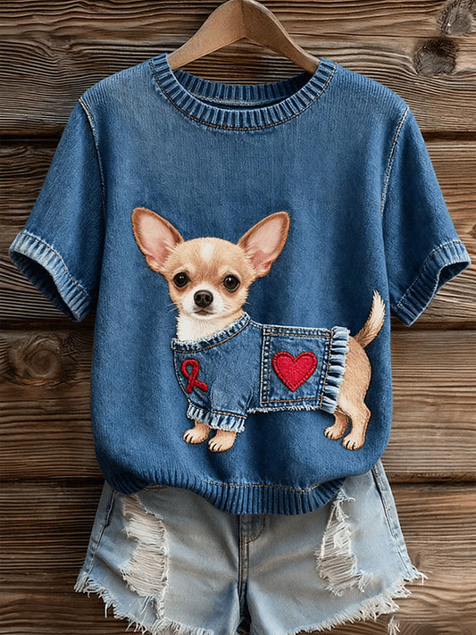 Women's Chihuahua Print Tops