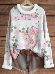 Women's Breast Cancer Pink furry print top