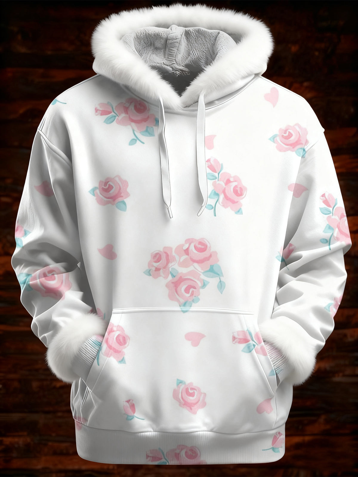 Women's Breast Cancer Pink Printed Hoodie
