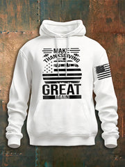 Men's Thanksgiving Loose Long Sleeve Hoodie