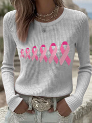 Women's Breast Cancer Awareness Pink Ribbon Tops