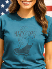 Women's Popeye Navy Print T-shirts