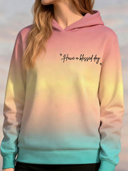 Women's I Pray For The Person Behind Me Printed Sweatshirt