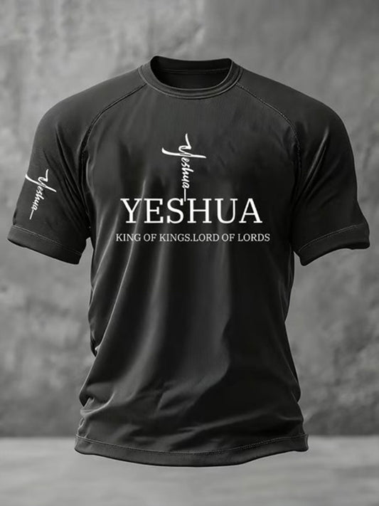 Men's Yeshua Printed Casual T-shirt