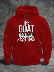 Men's GOAT Oversized Drop-Shoulder Hoodie with Pockets