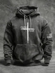 Men's Faith Over Fear Casual Hoodie