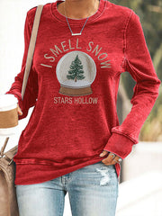 Women I smell snow autumn girl sweatshirts
