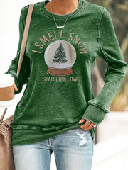 Women I smell snow autumn girl sweatshirts
