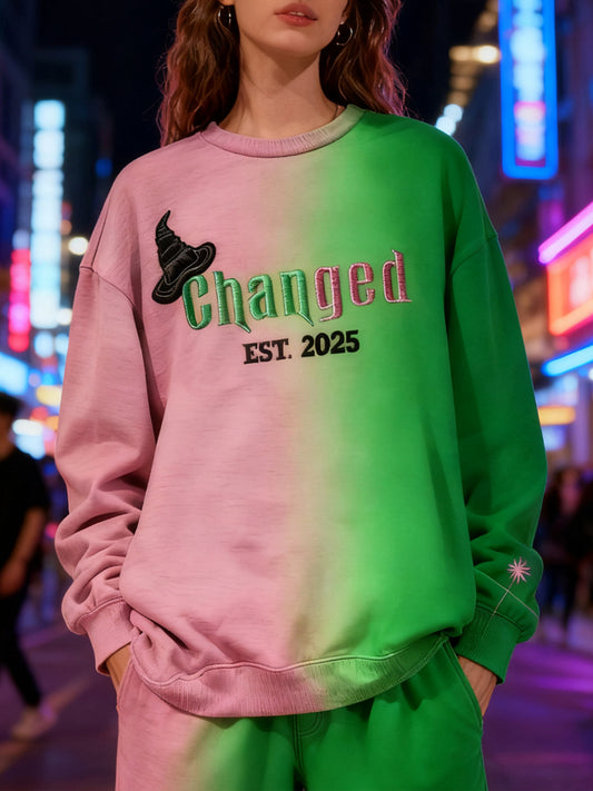 Women's Changed For Good Embroidered Contrast Sweatshirt