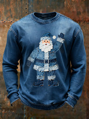 Men's Santa Claus Print Casual Sweatshirt