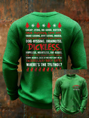 Men's Christmas Waffle Casual T-Shirt