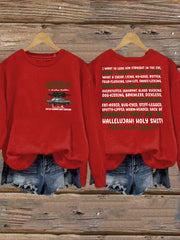 Women's Christmas Print Casual Sweatshirt