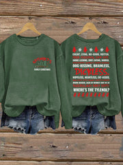 Women's Christmas Print Casual Sweatshirt