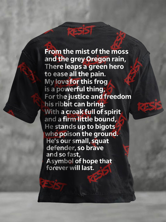 Men's FDT Polish Frog Print short sleeves t-shirt