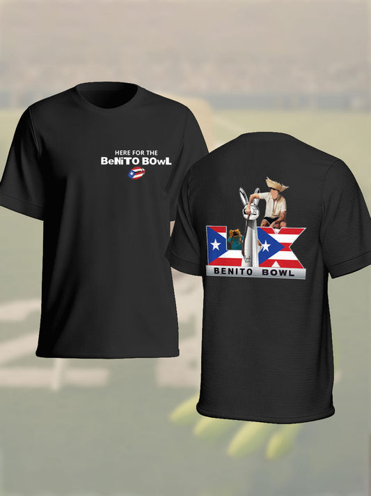 Unisex Bunny Football Music Lover Printed T-shirt