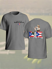 Unisex Bunny Football Music Lover Printed T-shirt