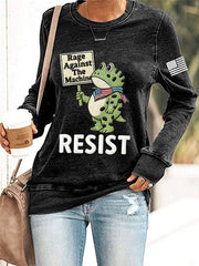 Women's  Resist Frog Long Sleeve Sweatshirt