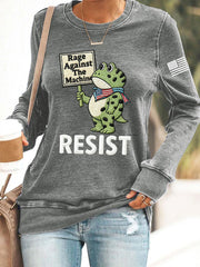 Women's  Resist Frog Long Sleeve Sweatshirt