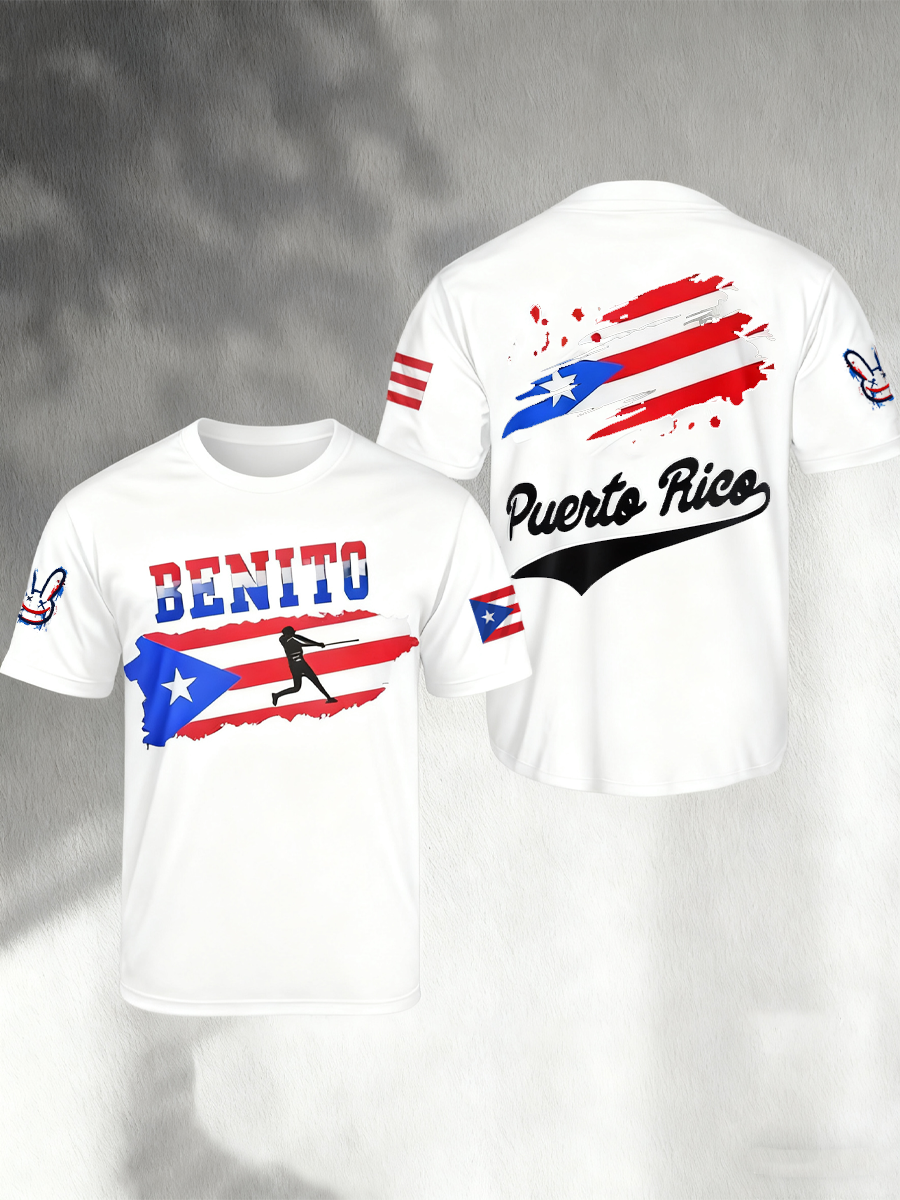 Men's Puerto Rico Benito Bad Bunny short sleeves t-shirt