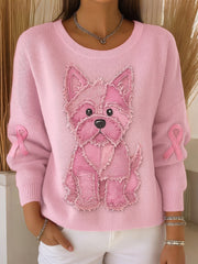 Women's Breast Cancer Awareness Dog Tops