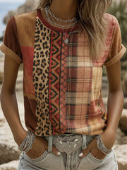 Women's Breast Cancer Geometric T-Shirts