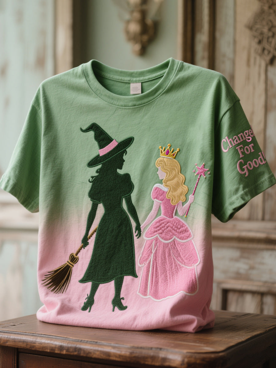 Women's Movie-Inspired Changed For Good Embroidered T-Shirt