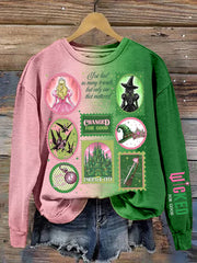 Women's Movie-Inspired Art Print Contrast Sweatshirt