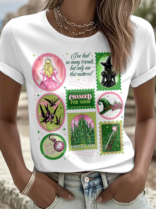 Women's Movie-Inspired Art Print T-Shirt