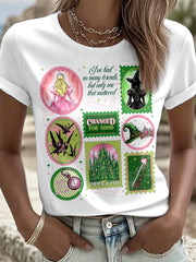 Women's Movie-Inspired Art Print T-Shirt