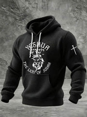 Men's Yeshua Waffle Print Hoodie