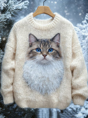 Women's Cat Knitted Sweater
