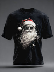 Men's Sunglasses Santa Short Sleeves T-shirt