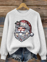 Women's Santa Claus Print Casual Top