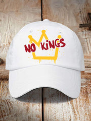 Unisex No Kings Print Hat