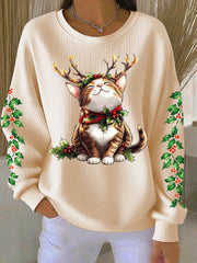 Women's Christmas Cat Sweatshirts